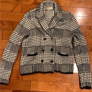 Loft sweater blazer jacket plaid
